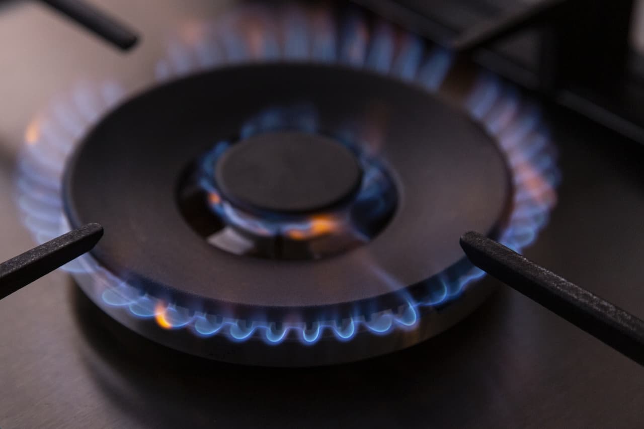 Gas ring on a cooking hob