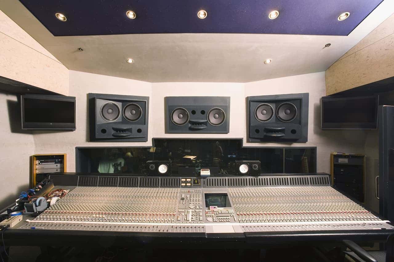 Audio equipment in a studio