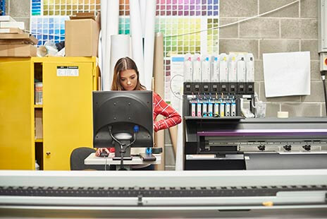 Printer using printing equipment