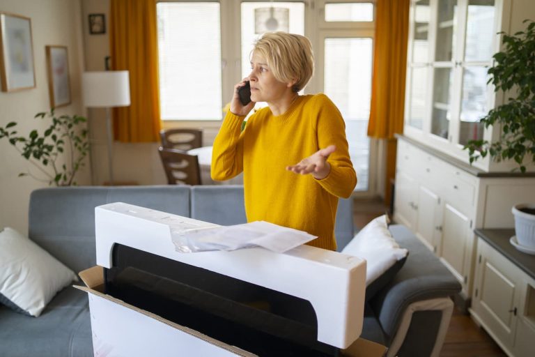 Customer on the phone