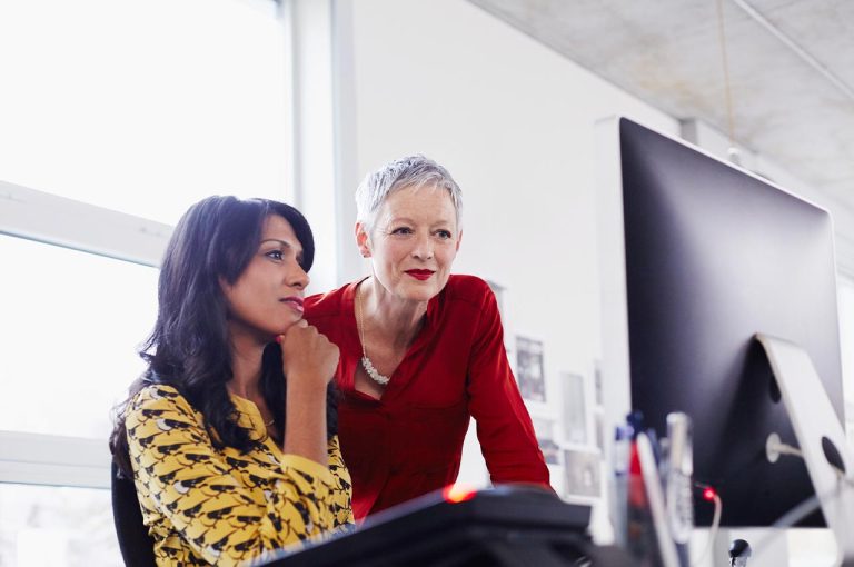 Women working in an office