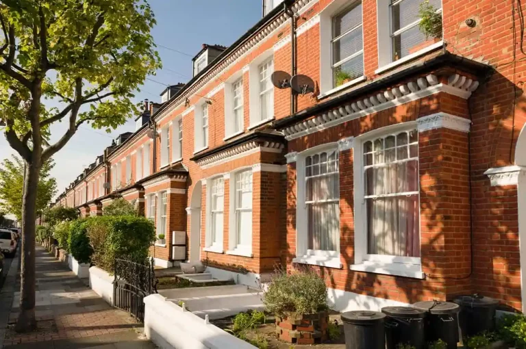 Row of houses in London
