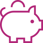 Piggy bank icon