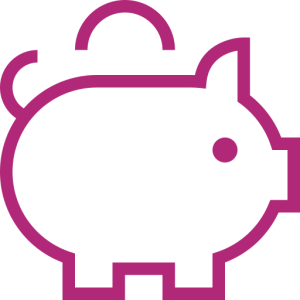 Piggy bank icon