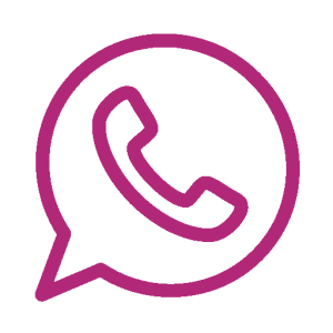 WhatsApp symbol in magenta