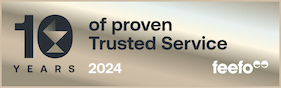 Feefo 10 years of proven trusted service award