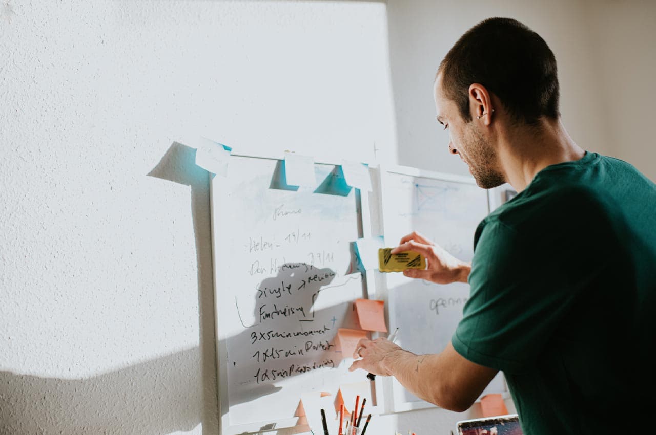 Man working in an office