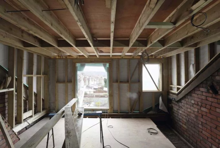 Room in a property under renovation