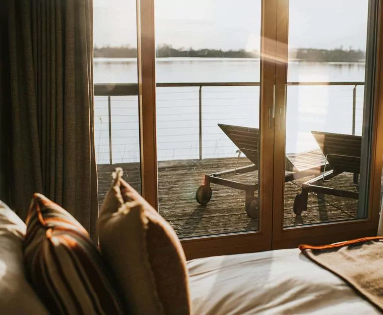 Hotel room with a balcony
