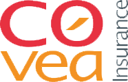 Logo of Covéa Insurance in red and orange. The word Insurance is vertically aligned in gray on the right.