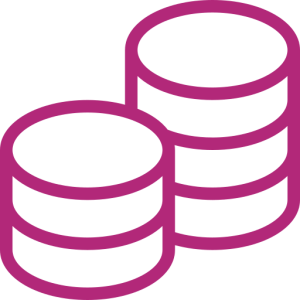 Stacked coins